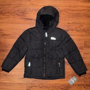NWT Eddie Bauer Boys Classic Down Hooded Jacket